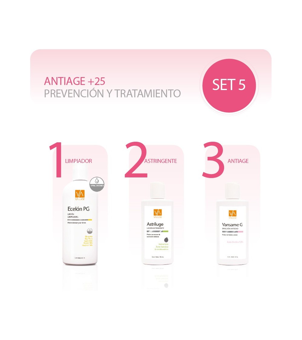 SET 5: ANTIAGE +25 PREVENCIÓN Y TRATAMIENTO